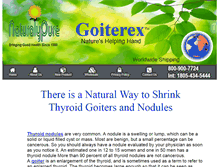 Tablet Screenshot of goiterex.com